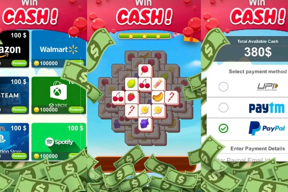 Game penghasil uang Tile Win Cash. (Sumber: Kolase/Play Store)