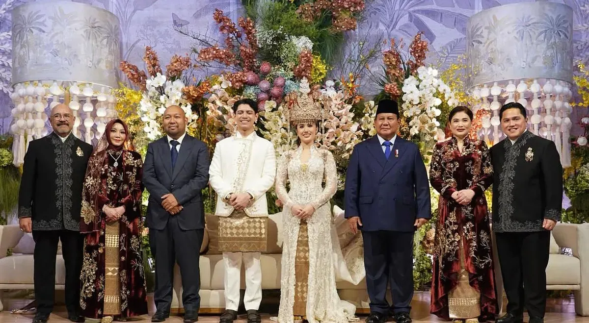 Putri ketiga Erick Thohir, Magisha Afryea Thohir, resmi melangsungkan pernikahan dengan pria pilihannya, Moshe Darron Panjaitan, pada Senin, 20 Oktober 2025. (Sumber: Instagarm/@erickthohir)
