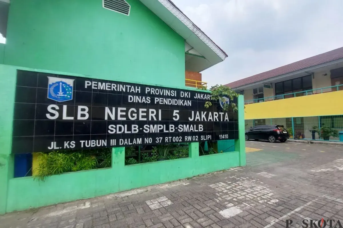 SLB 5 Jakarta, Slipi, Palmerah, Jakarta Barat. (Sumber: Poskota/Pandi Ramedhan)