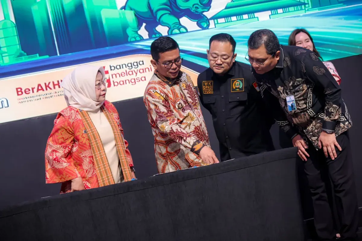 Gubernur Banten, Andra Soni dalam Banten Investment Forum 2025 di Nusantara Hall, ICE BSD, Kabupaten Tangerang, Selasa, 21 Oktober 2025. (Sumber: Dok. Istimewa)