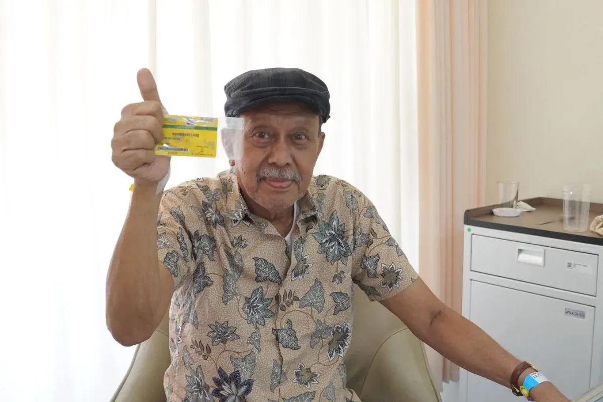 Victor Hutapea, 75 tahun, penerima manfaat program JKN. (Sumber: Dok. BPJS)