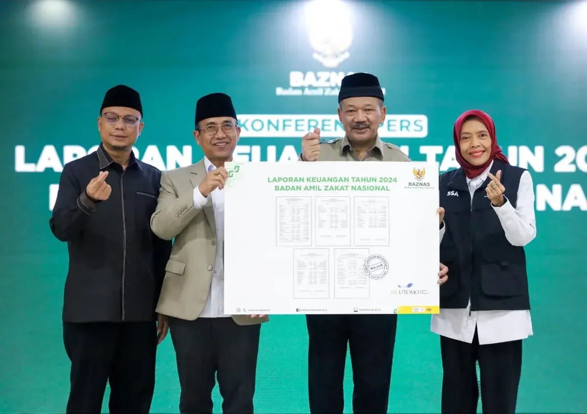 Opini Wajar Tanpa Pengecualian (WTP) diraih BAZNAZ RI atas laporan keuangan periode tahun 2024. (Sumber: Istimewa)
