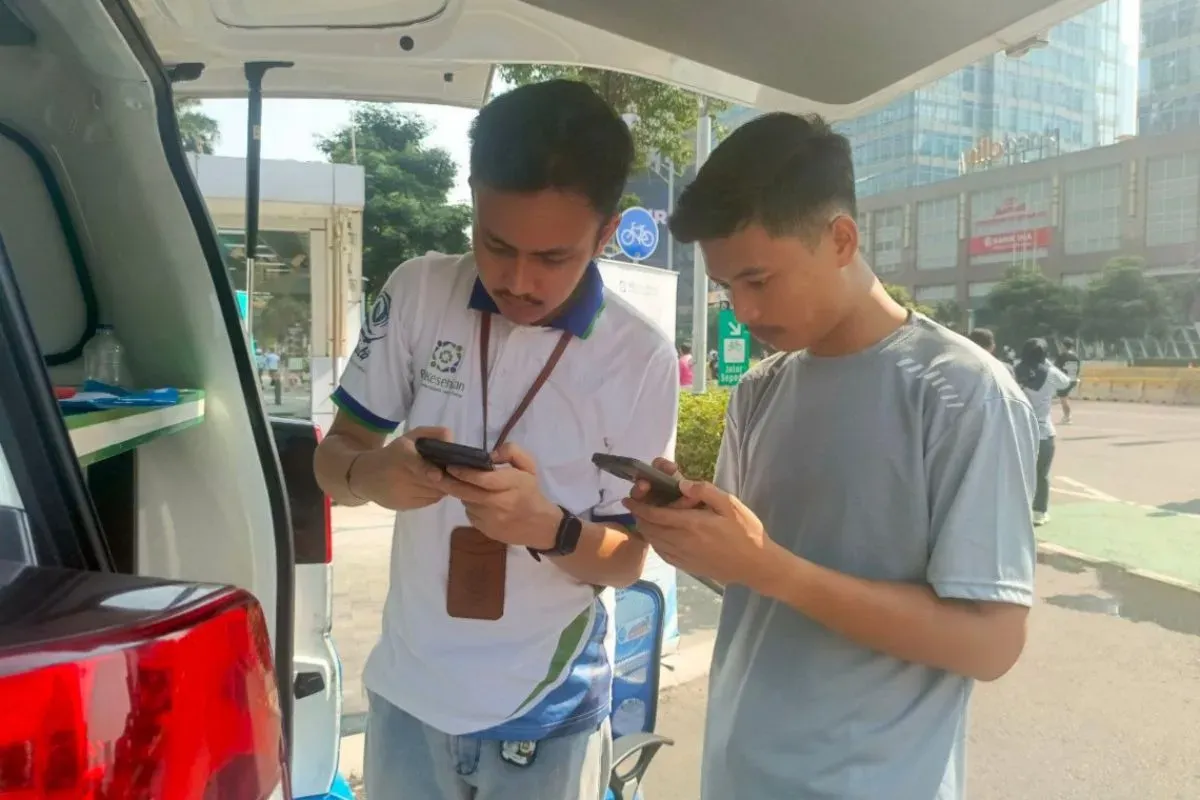 Layanan BPJS Keliling di Jalan Sudirman, Karet Tengsin, Kecamatan Tanah Abang, Jakarta Pusat, Minggu, 19 Oktober 2025. (Sumber: Dok. BPJS)