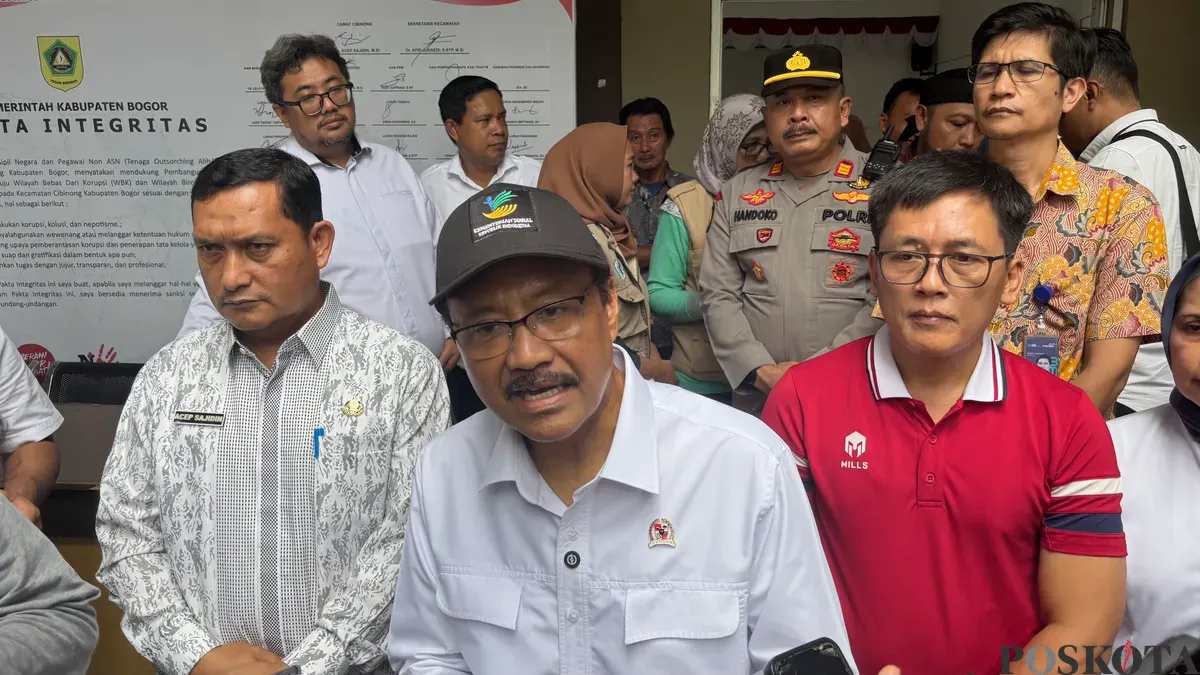 Menteri Sosial sebut Kabupaten Bogor jadi wilayah tertinggi penyalahgunaan bansos untuk judol. (Sumber: Poskota/Giffar Rivana)