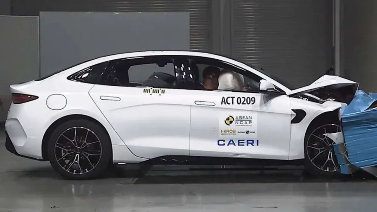 BYD Seal meraih lima bintang keselamatan dari ASEAN NCAP dengan skor 92,07 poin. (Sumber: NCAP ASEAN)