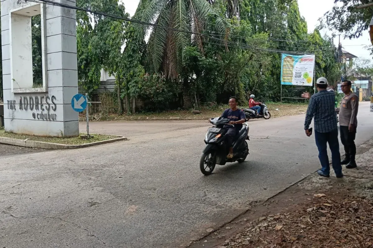 Lokasi begal mahasiswa di Jalan Raya Leuwinanggung, Kelurahan Leuwinanggung, Kecamatan Tapos, Kota Depok, Rabu, 29 Oktober 2025. (Sumber: Dok. Polsek Cimanggis)