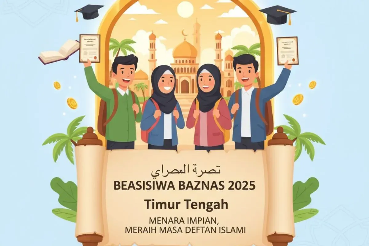 Ilustrasi beasiswa BAZNAS 2025. (Sumber: Istimewa)