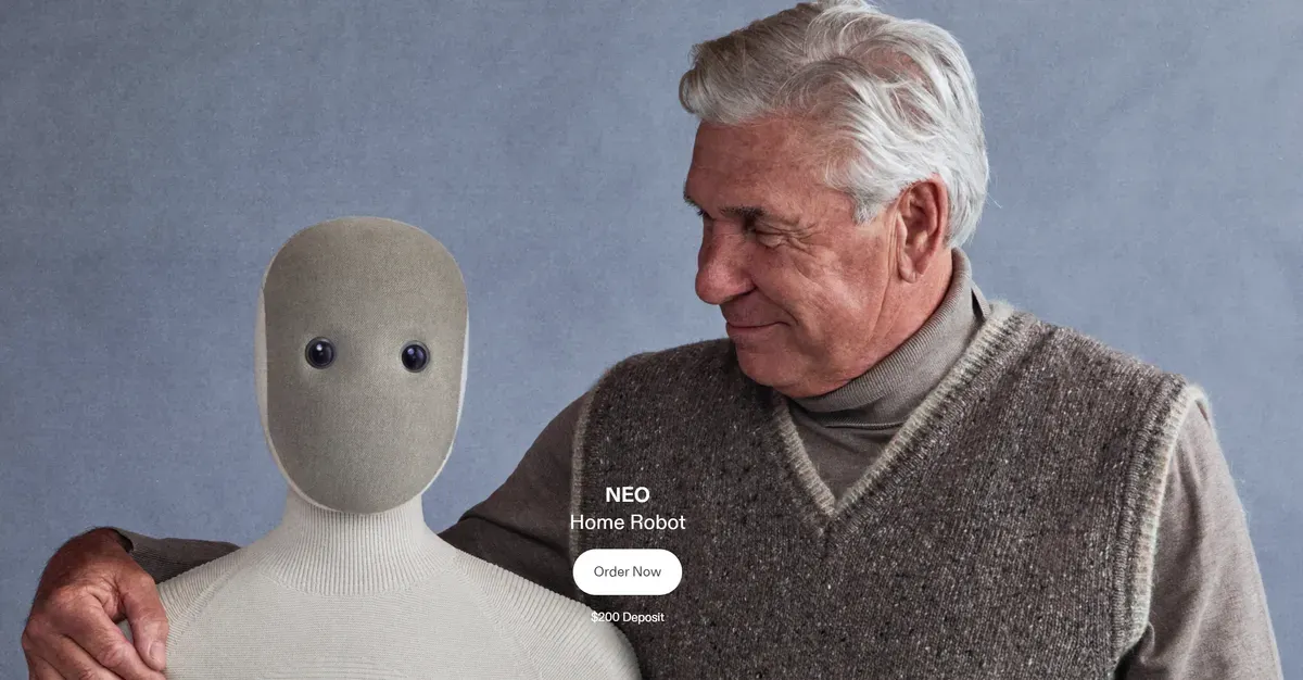 Neo, Robot AI Asisten Rumah Tangga dari 1X Technologies yang Siap Ubah Cara Hidup Manusia (Sumber: Dok/1x.tech)