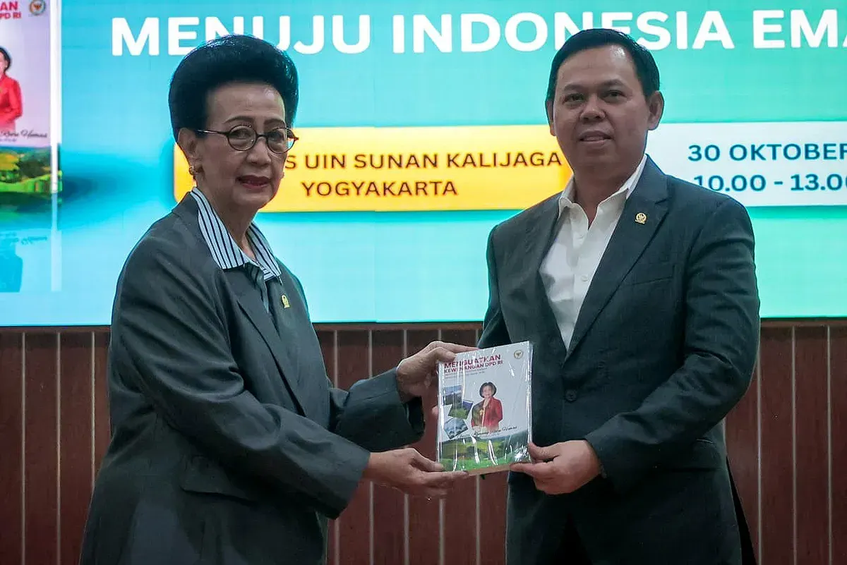 Ketua DPD RI, Sultan B Najamuddin dan Wakil Ketua DPD RI Bidang Otonomi Daerah, Politik, dan Hukum, GKR Hemas. (Sumber: Istimewa)