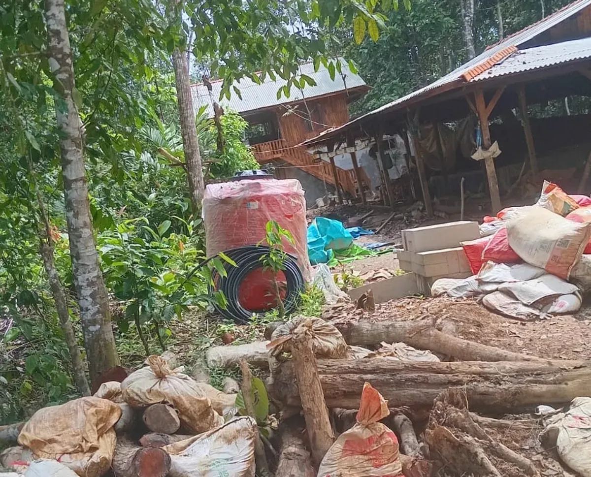 Salah satu lokasi tambang emas di Desa Mangkualam, Kecamatan Cimanggu, Pandeglang. (Sumber: Istimewa)