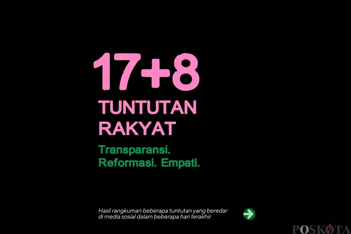 Viral 17 Plus 8 Tuntutan Rakyat yang Disusun Jerome Polin dan Salsa Erwina, Begini Isinya (Sumber: Instagram/salsaer)