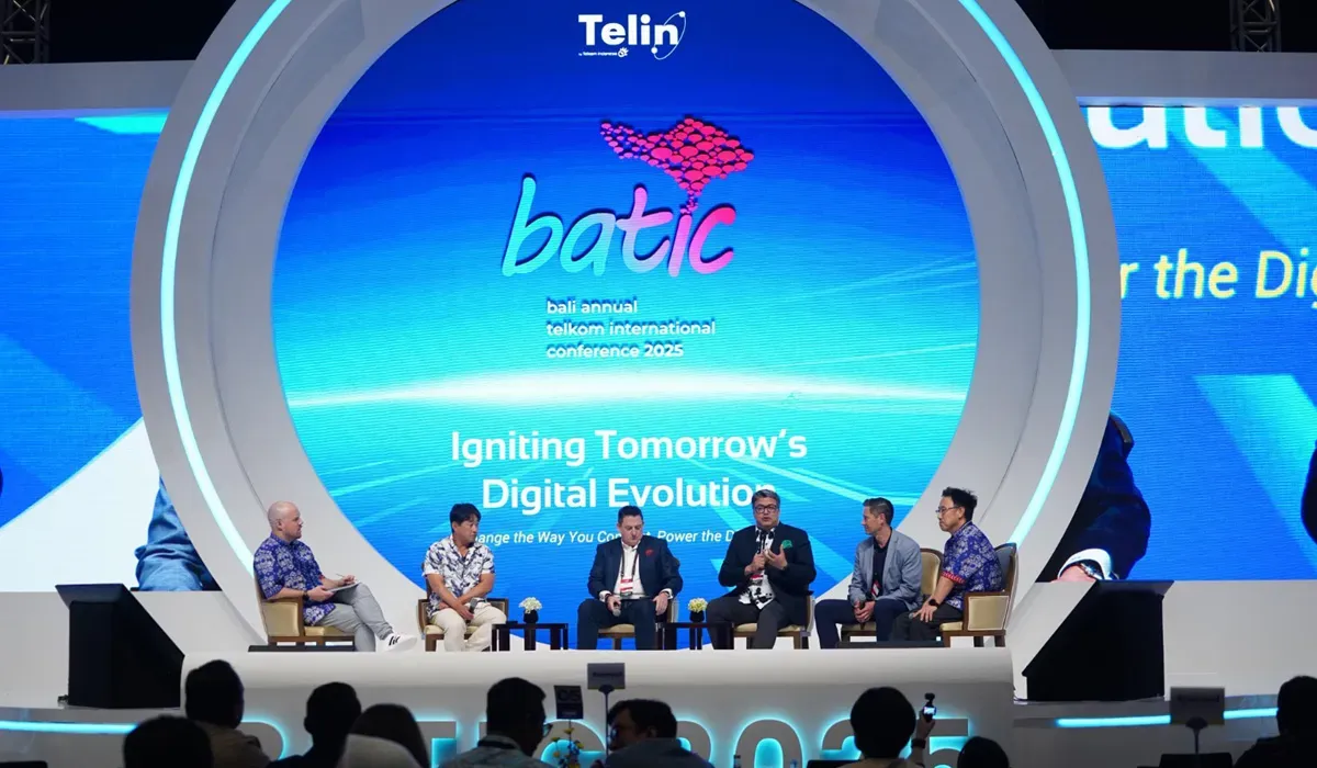Para Speakers Hari Kedua BATIC 2025 yang berlangsung di Mangupura Hall, Bali International Convention Center, Nusa Dua, Bali, pada Kamis, 28 Agustus 2025. (Sumber: Dok Telkom)