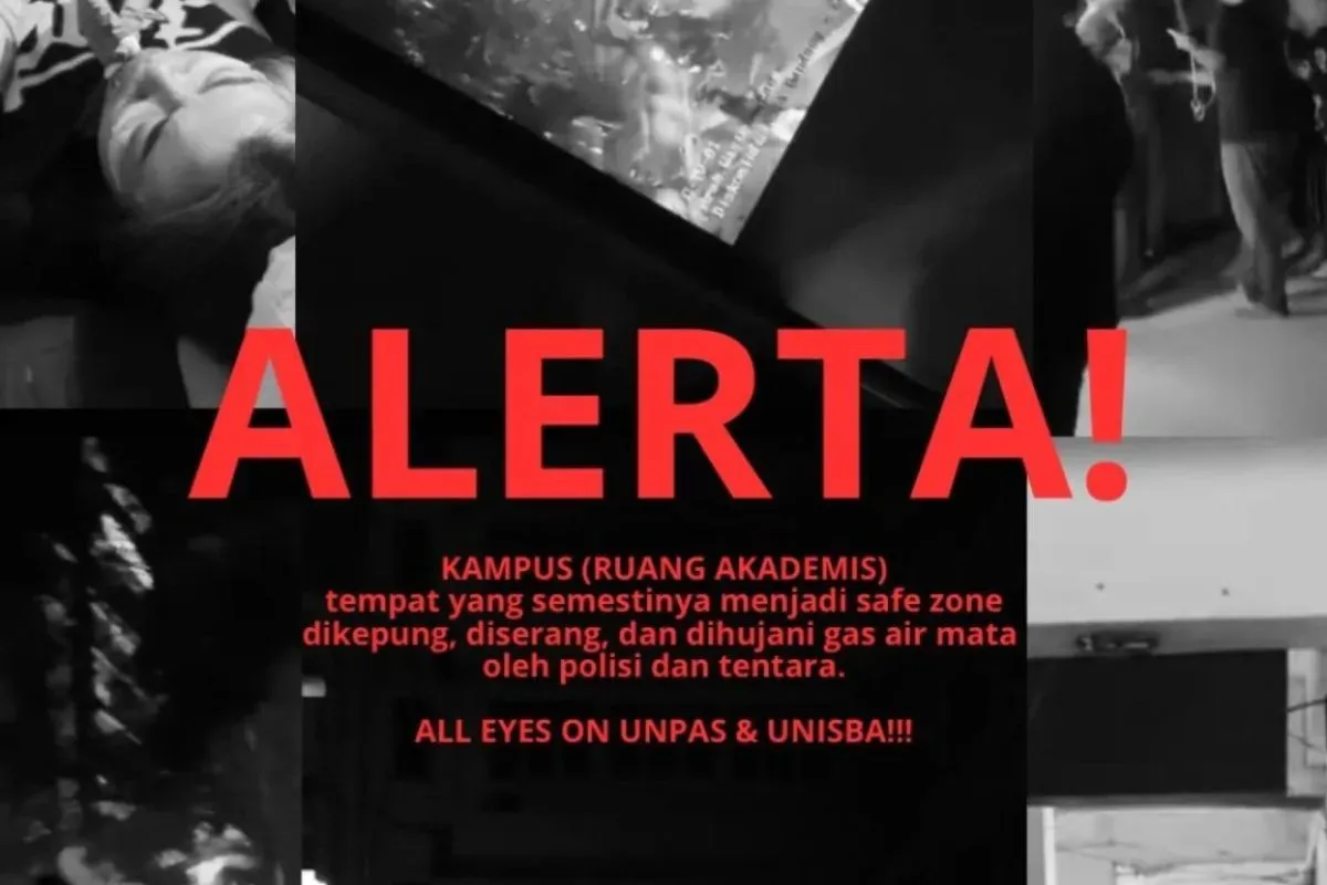 Viral insiden pengepungan Unisba dan Unpas di Bandung, ada apa? (Sumber: X)