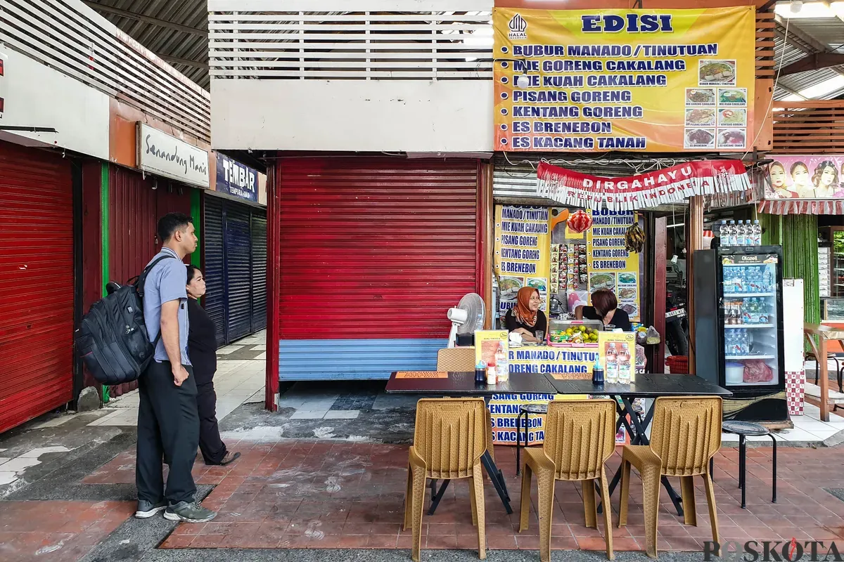 Suasana pertokoan di District Blok M, Kelurahan Melawai, Kecamatan Kebayoran Baru, Jakarta Selatan, Rabu, 3 September 2025. (Sumber: Poskota/Bilal Nugraha Ginanjar)