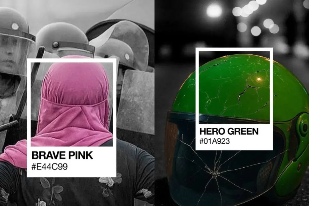 Asal usul Brave Pink dan Hero Green yang viral di medsos. (Sumber: X/@anyyyqzsr)