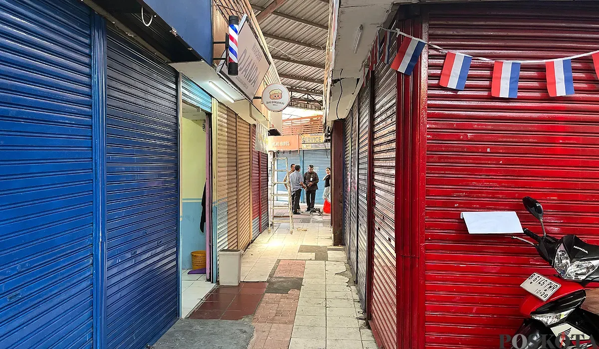 Situasi di Plaza 2 Blok M, Kebayoran Baru, Jakarta Selatan, yang sepi aktivitas pedagang pada Rabu, 3 September 2025. (Sumber: POSKOTA | Foto: M Tegar Jihad)