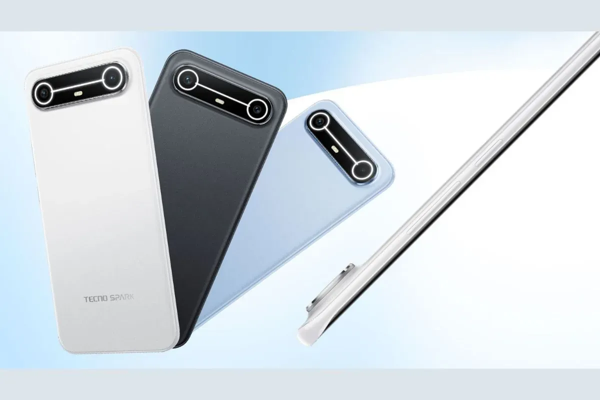 Desain tipis dan elegan handphone Tecno Spark Slim (Sumber: Tecno Spark Slim)