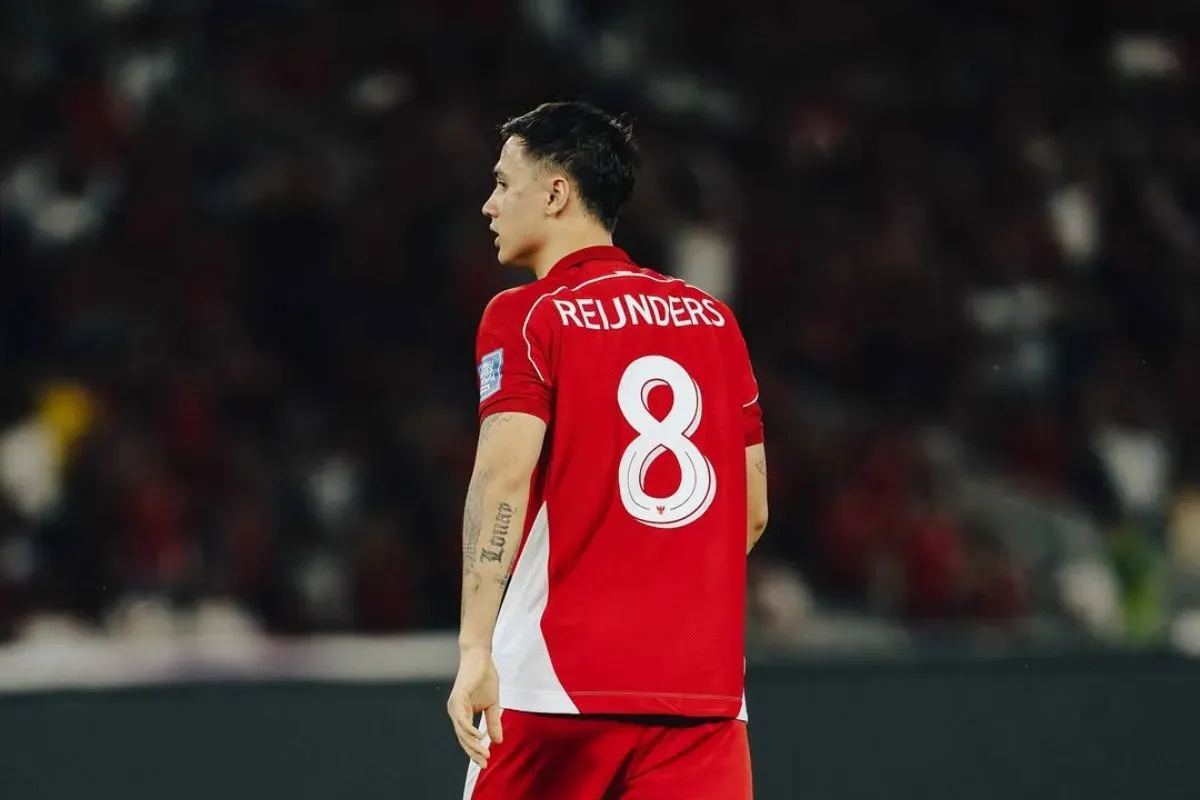 Timnas Indonesia berhasil menang 6-0 saat lawan Taiwan, Eliano Reijnders berhasil cetak gol pertamanya (Sumber: Instagram)