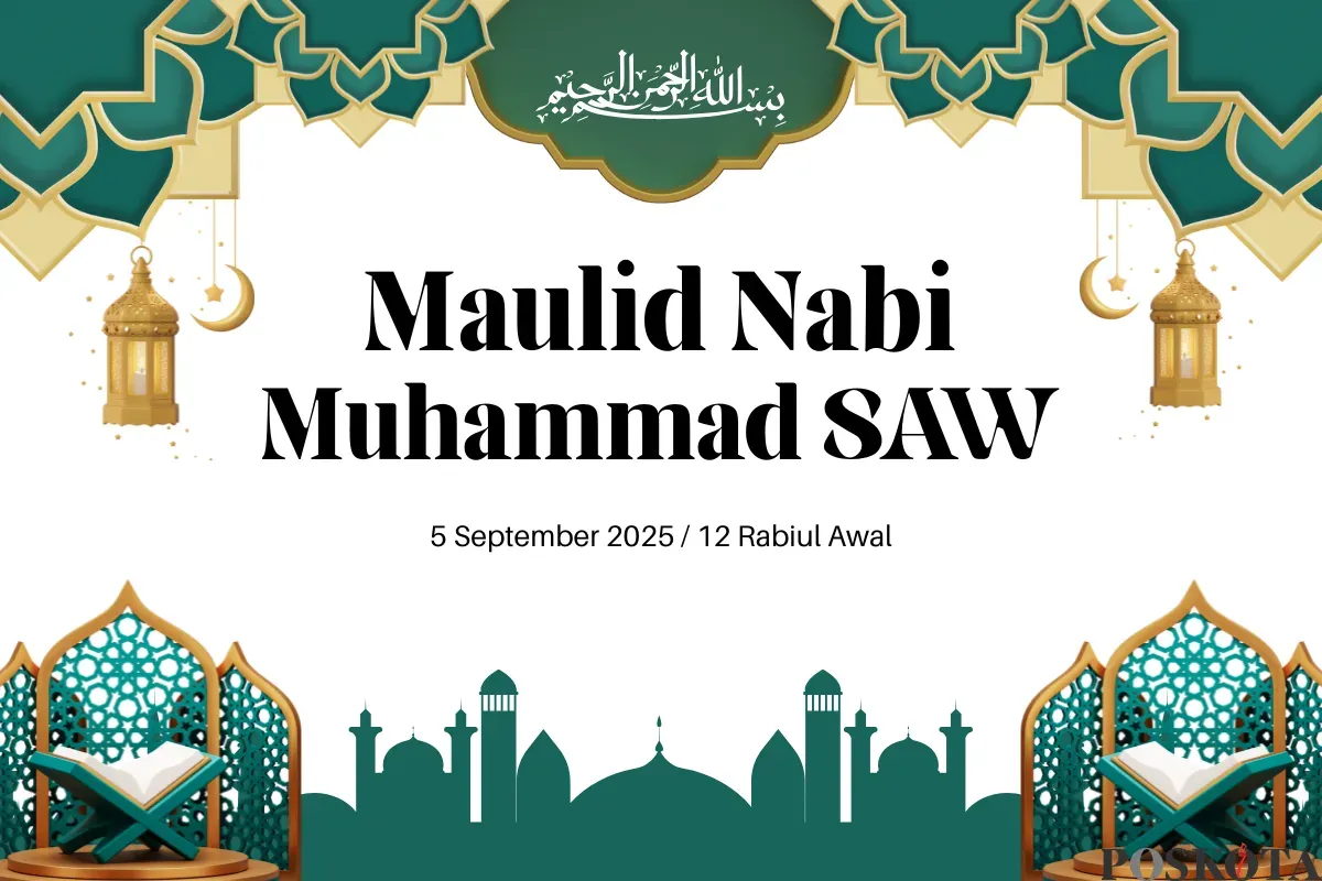 Link Twibbon Maulid Nabi Muhammad SAW 2025 Lengkap dengan Cara Pakainya (Sumber: Canva/Typetemp Studio/Edited Muhammad Ibrahim)