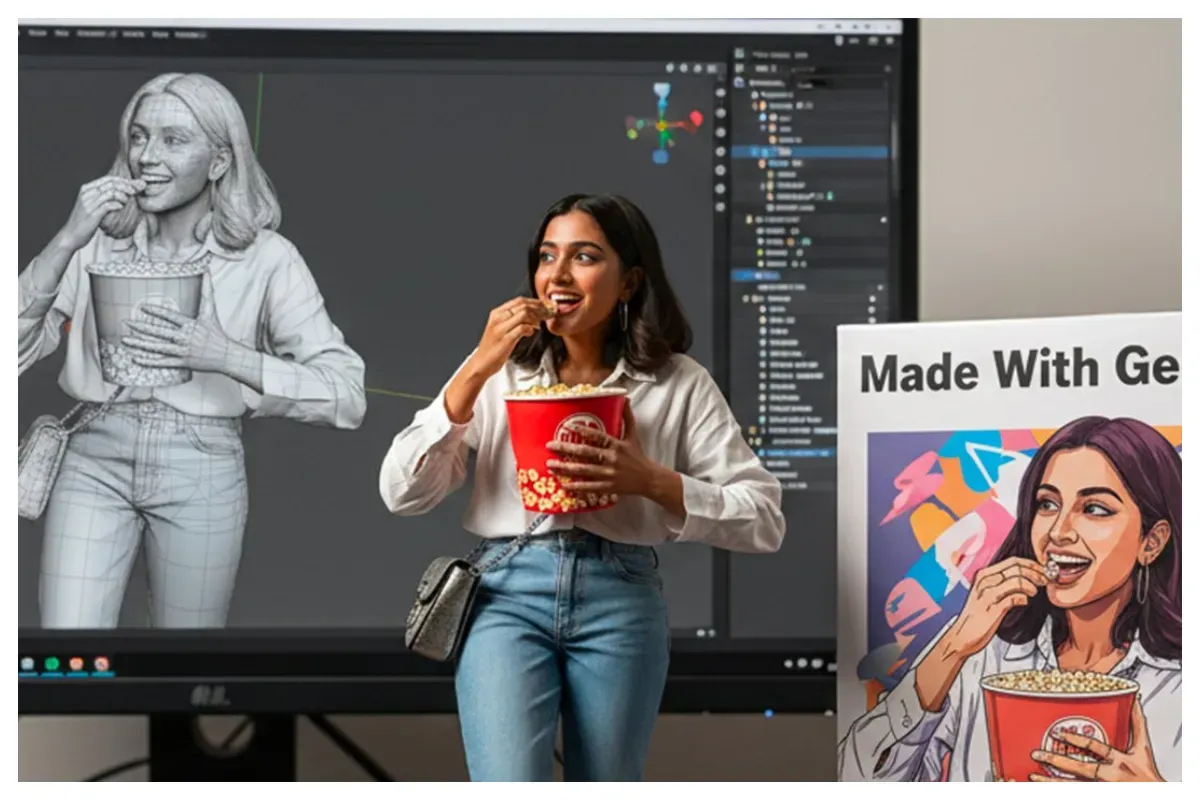 Google Gemini tengah menjadi sorotan global karena kini bisa mengubah foto menjadi miniatur digital layaknya action figure. (Sumber: X/@GoogleIndia)