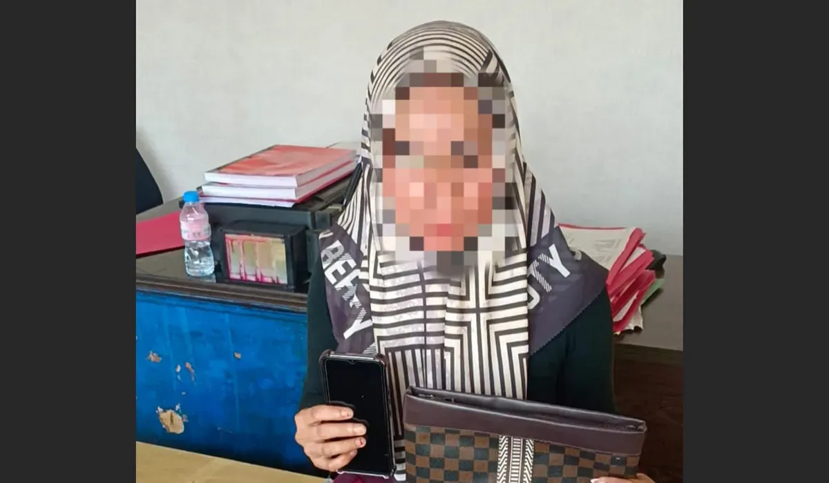 NA di Mapolsek Cikande usai tertangkap tangan mencopet dompet seorang karyawati di salah satu pusat jajanan di Jalan Raya Lanud Gorda, Desa/Kecamatan Kibin, Kabupaten Serang. (Sumber: Dok Polsek Cikande)