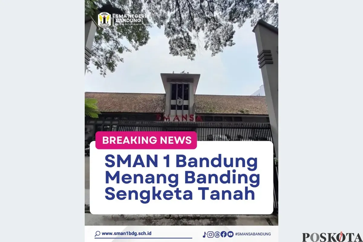 Pemdaprov Jabar Menang Banding Sengketa Lahan SMAN 1 Bandung Setelah Proses 3 Bulan Lamanya (Sumber: Instagram/smansabandung)