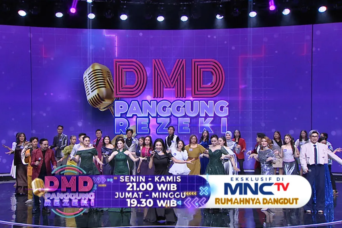 DMD Panggung Rezeki tayang spesial lebih awal Sabtu-Minggu, pukul 19.30 WIB, eksklusif di MNCTV “Rumahnya Dangdut”. (Sumber: Dok. MNCTV)