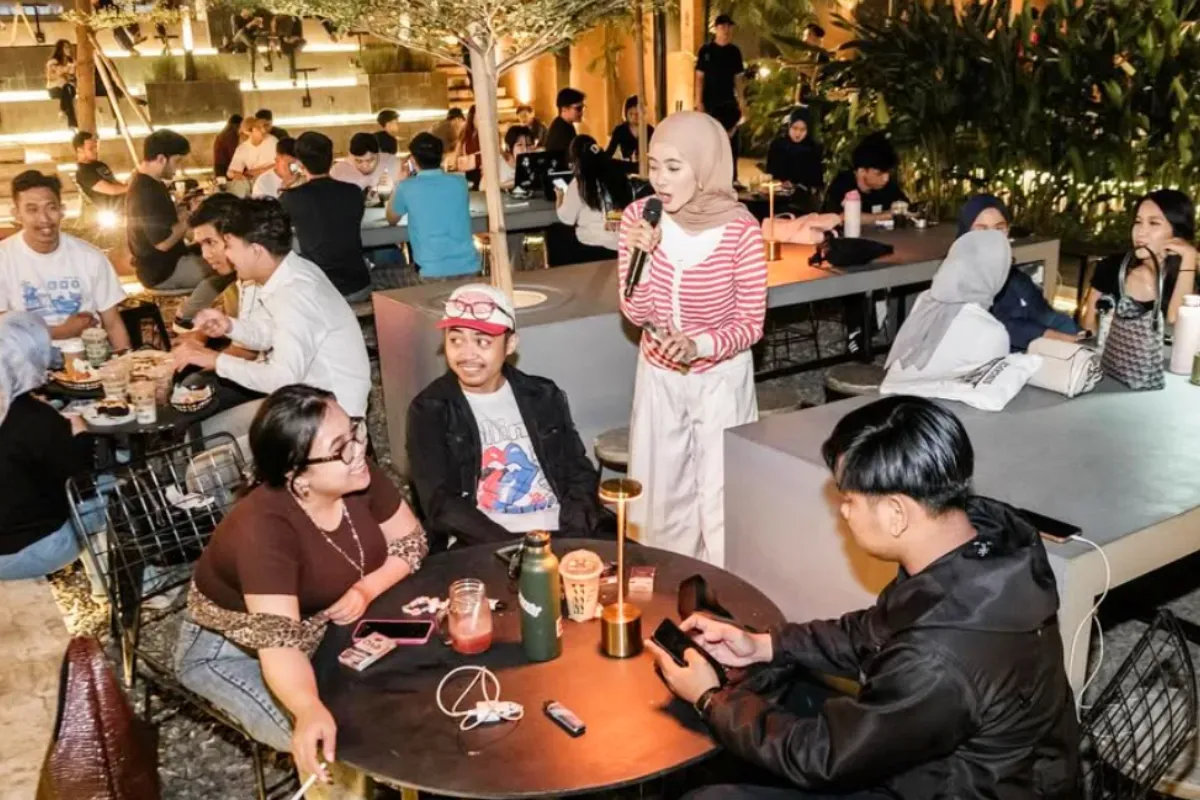 Ilustrasi tempat nongkrong hits di Bekasi. (Sumber: Instagram/@matteasocialspace)