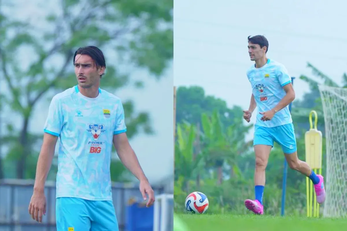 Potret pemain baru Persib, Andrew Jung (kiri) dan Federico Barba (kanan) yang bertekad bawa Maung Bandung raih kemenangan. (Sumber: Persib)