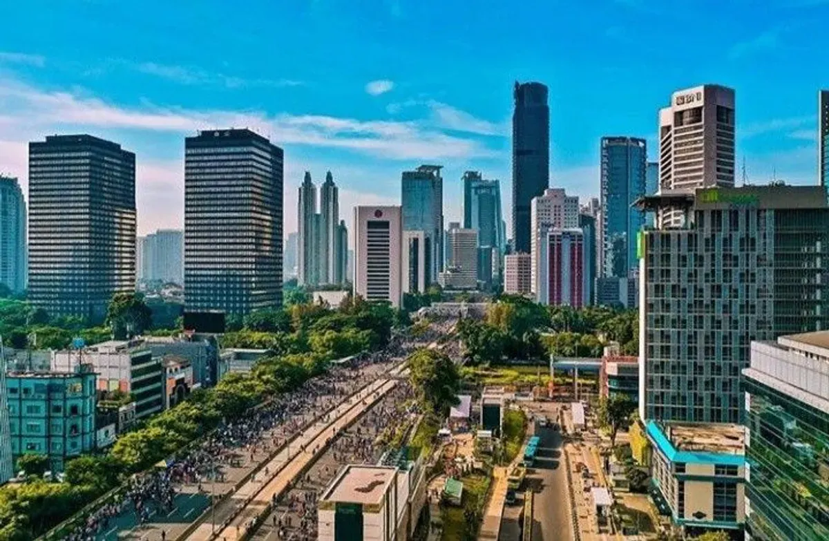 Suasana keindahan kota Jakarta (Sumber: Pinterest)