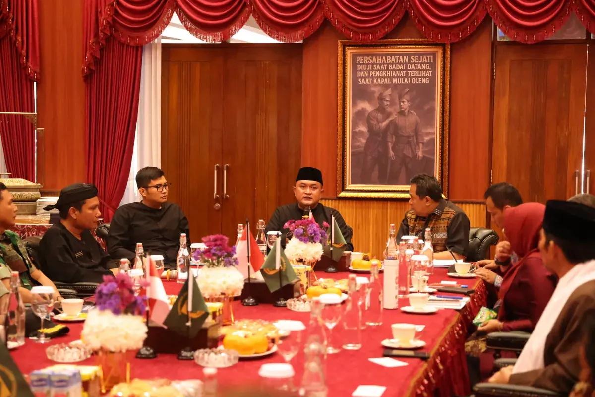 Bupati Bogor Rudy Susmanto saat Monev kondusivitas daerah Kabupaten Bogor. (Sumber: Pemkab Bogor)