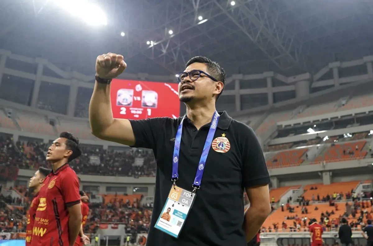 Bambang Pamungkas resmi diperkenalkan sebagai Direktur Olahraga Persija Jakarta dalam acara Ngopi Bareng Persija di Jakarta, Kamis (11/9/2025). (Sumber: Dok/Persija)