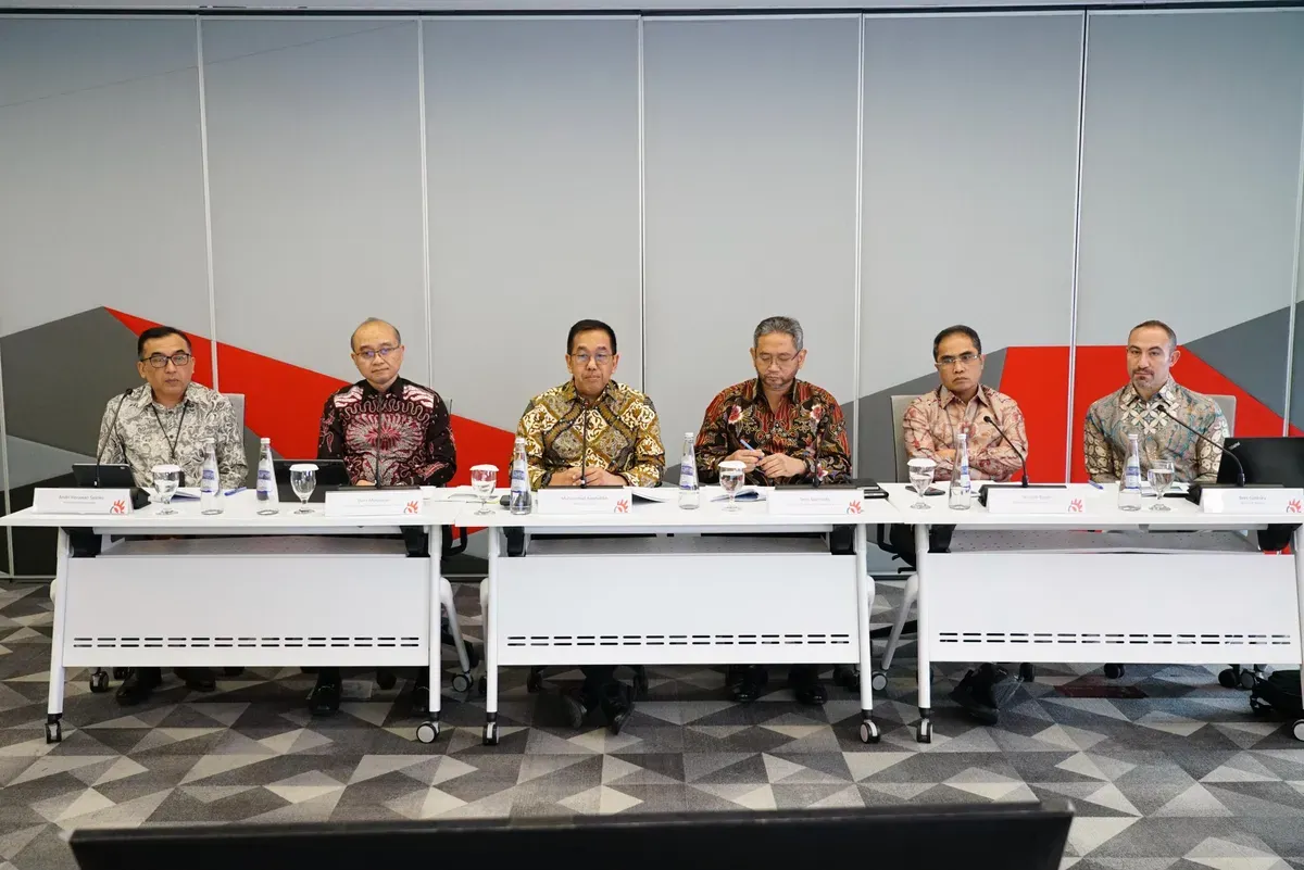 Beberapa perwakilan Telkom Indonesia saat agenda Telkom-Public Expose Live 2025 secara daring, Jumat, 12 September 2025. (Sumber: Dok. Telkom Indonesia)