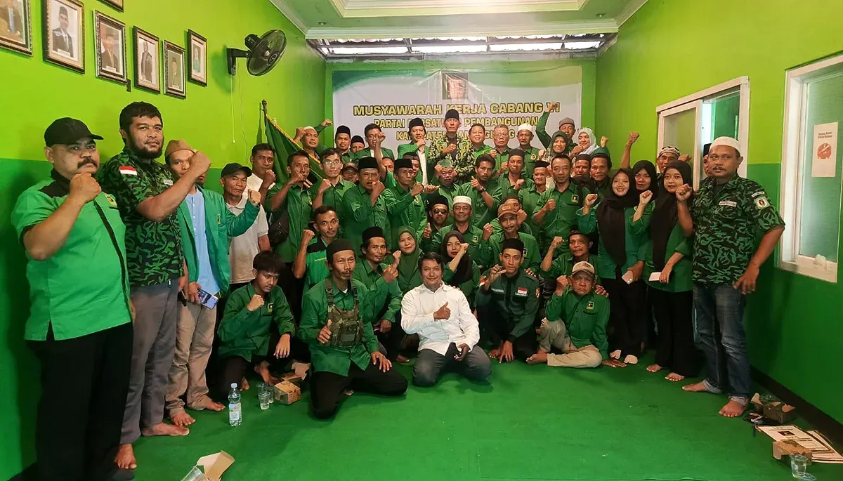 DPC PPP Pandeglang mendukung Mardiono di Muktamar X. (Sumber: Istimewa)