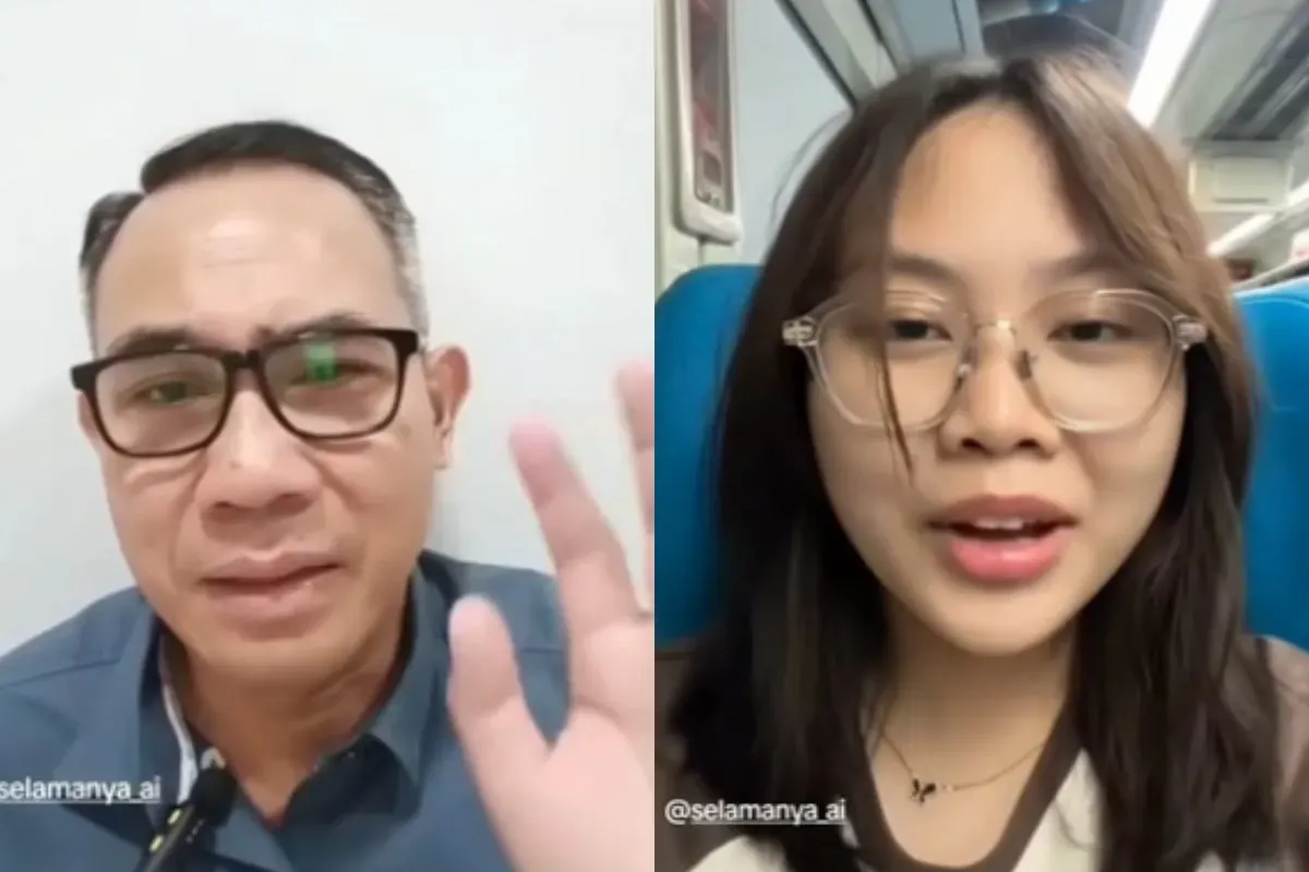 Video AI viral percakapan dengan orang yang sudah meninggal. (Sumber: tangkapan layar)