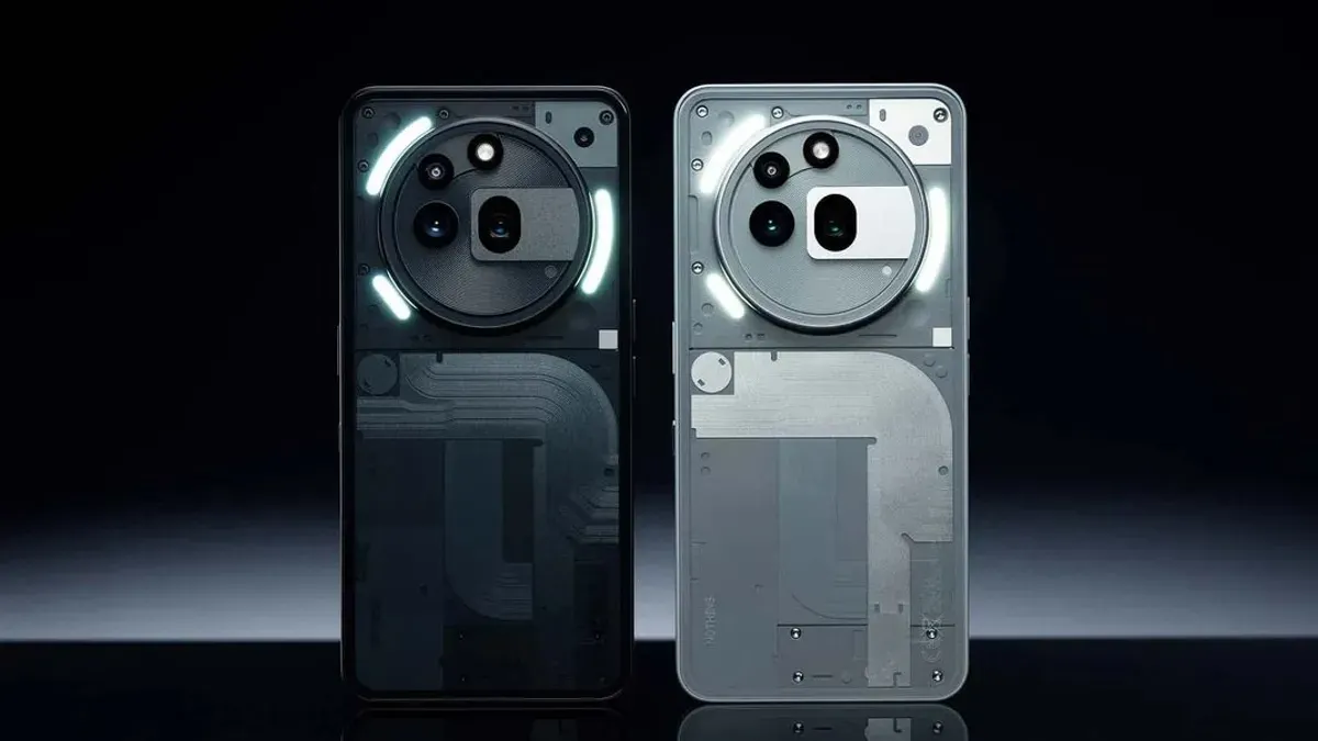 Desain transparan Nothing Phone 3a Pro dengan Glyph Interface yang ikonik. (Sumber: Pinterest)
