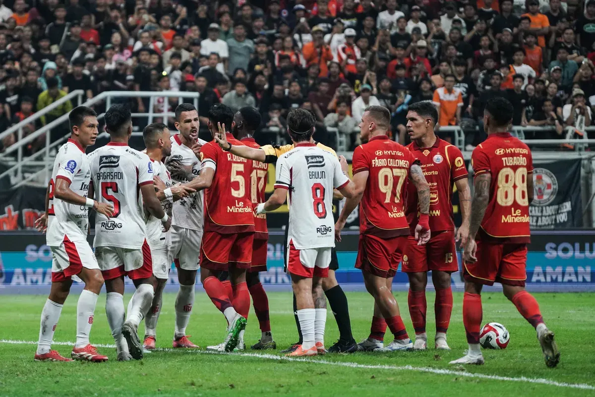 Potret pemain Persija dan Bali United di BRI Super League 2025/2026. (Sumber: Poskota/Bilal Nugraha Ginanjar)