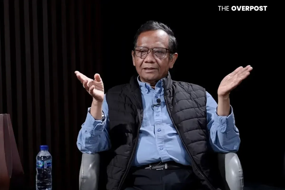 Mahfud MD dalam podcast Leon Hartono. (Sumber: tangkapan layar)