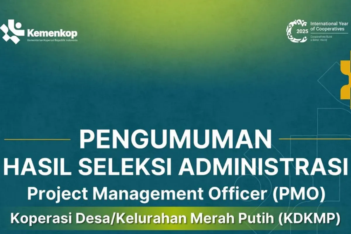 Ilustrasi jadwal terbaru pengumuman seleksi PMO Kemenkop. (Sumber: Instagram/@kemenkop)