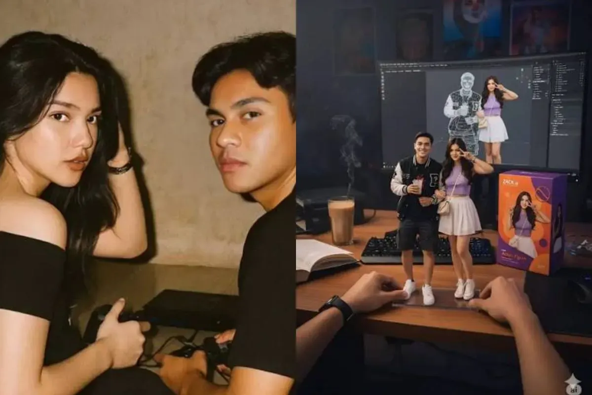 Prompt edit foto AI efek retro. (Sumber: TikTok)