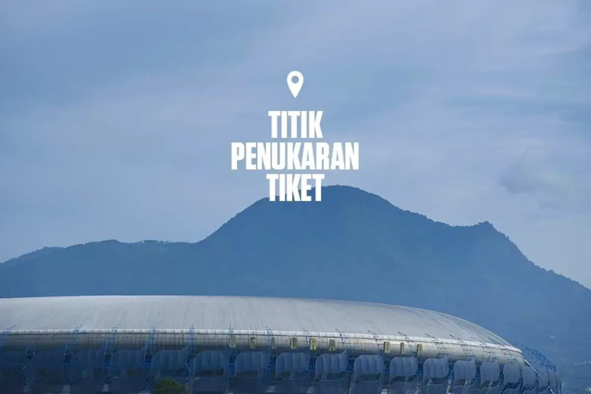 Ilustrasi cara menukarkan tiket Persib dan titik lokasinya. (Sumber: Persib)