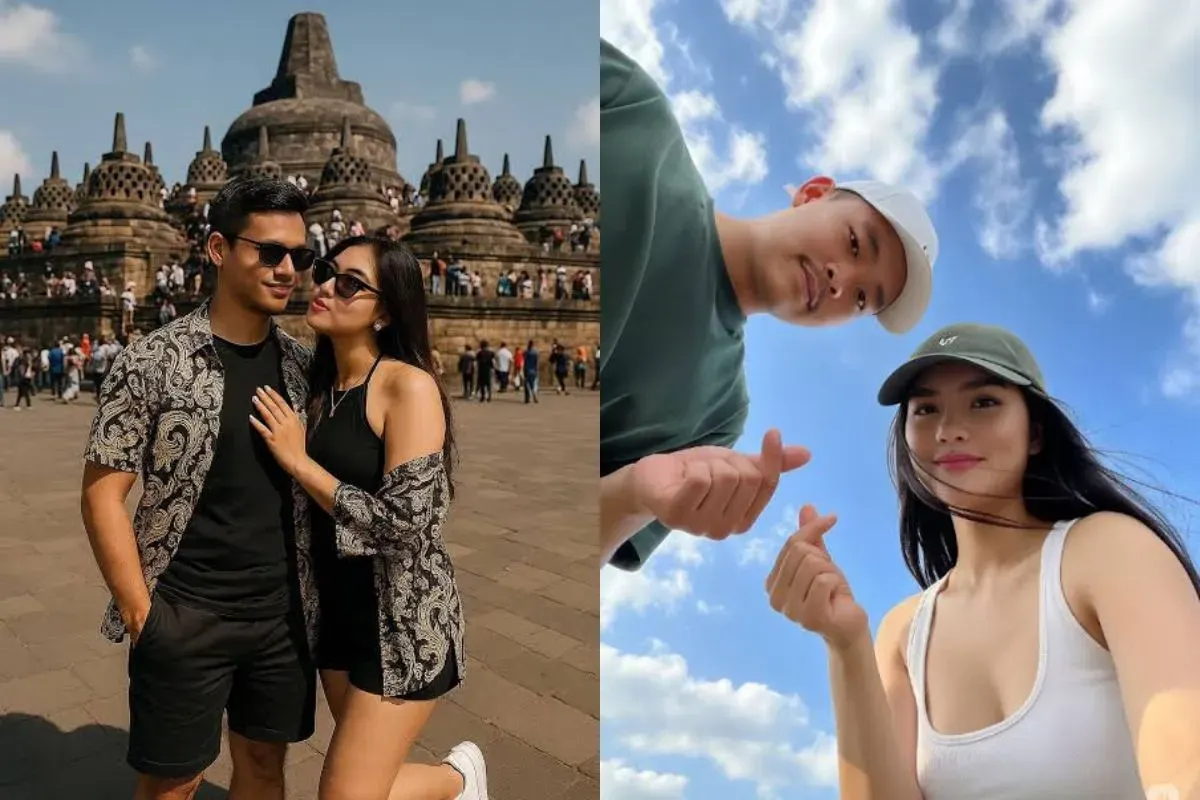 Cara simpel edit foto AI berdua dengan pasangan jadi satu frame. (Sumber: TikTok)