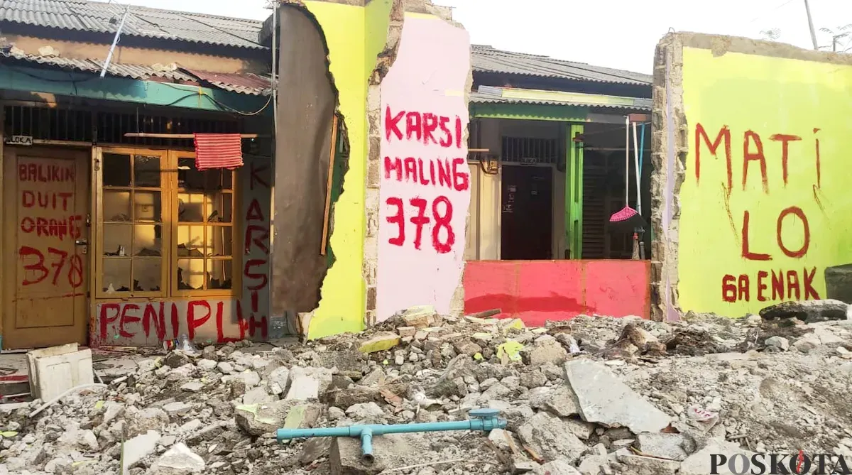 Penampakan kontrakan bodong di Jalan Nurul Iman, Kelurahan Jakasampurna, Kecamatan Bekasi Barat, Kota Bekasi, pada Kamis, 17 Juli 2025. (Sumber: Poskota/Nurpini Aulia Rapika)