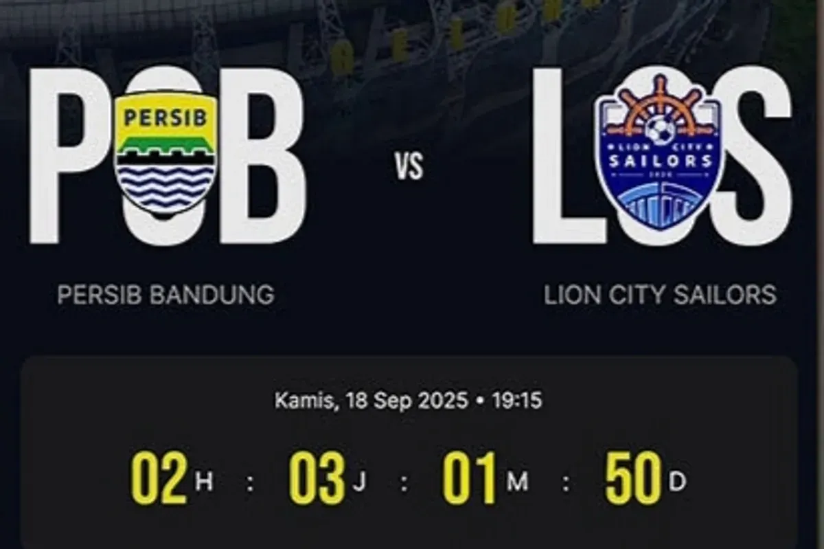 Jadwal Persib vs Lion City Sailors. (Sumber: Instagram/@persib)