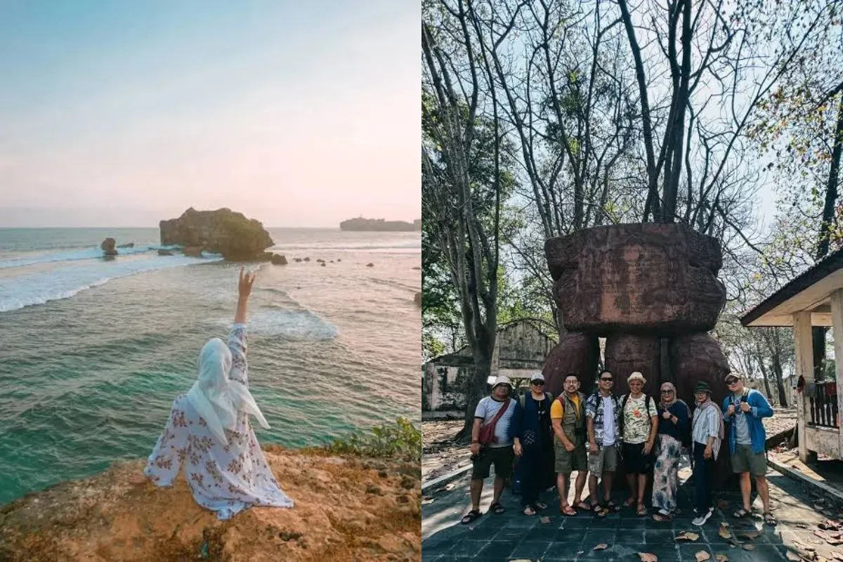 Destinasi wisata alam di Kepulauan Seribu. (Sumber: kolase Instagram)