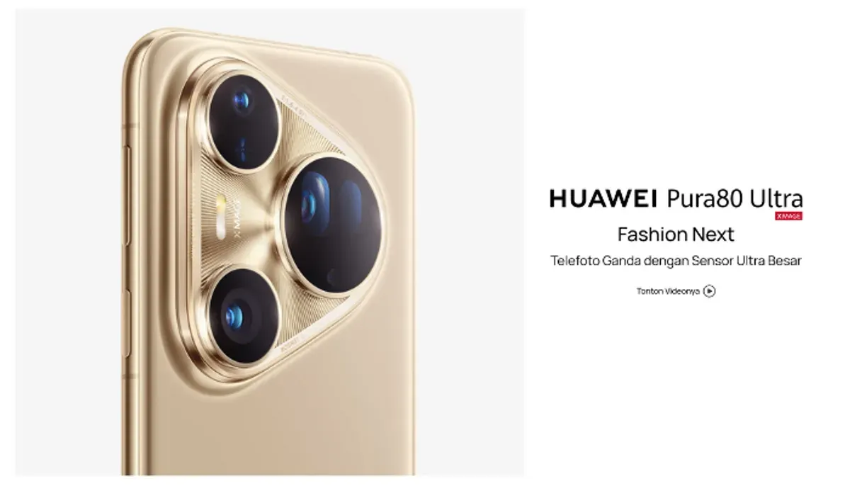 Review lengkap spesifikasi Huawei Pura 80 Ultra Kamera 1 inci, Kirin 9020, RAM 16GB, baterai 5700 mAh. Simak harga terbarunya. (Sumber: huawei.com)