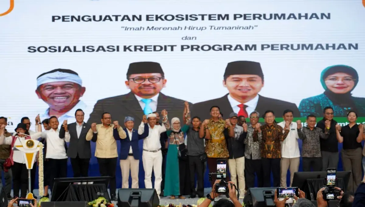 Peluncuran program “Imah Merenah Hirup Tumaninah” di Sabuga ITB, Kota Bandung, Kamis, 18 September 2025. (Sumber: Corsec bank bjb)