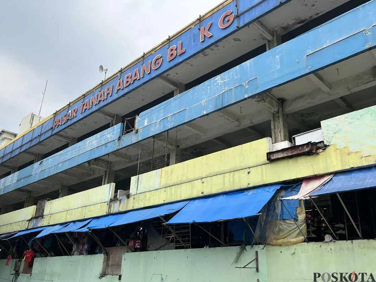 Kondisi Pasar Blok G Tanah Abang, Jakarta Pusat, terlihat sepi pengunjung, Jumat, 19 September 2025. (Sumber: POSKOTA | Foto: Pandi Ramedhan)