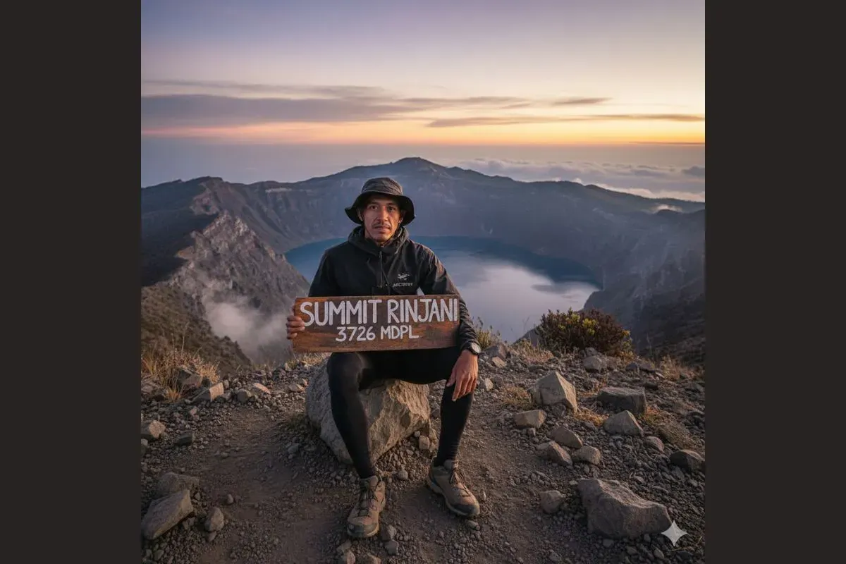 Tren Foto AI di Puncak Gunung, cek promtnya di sini