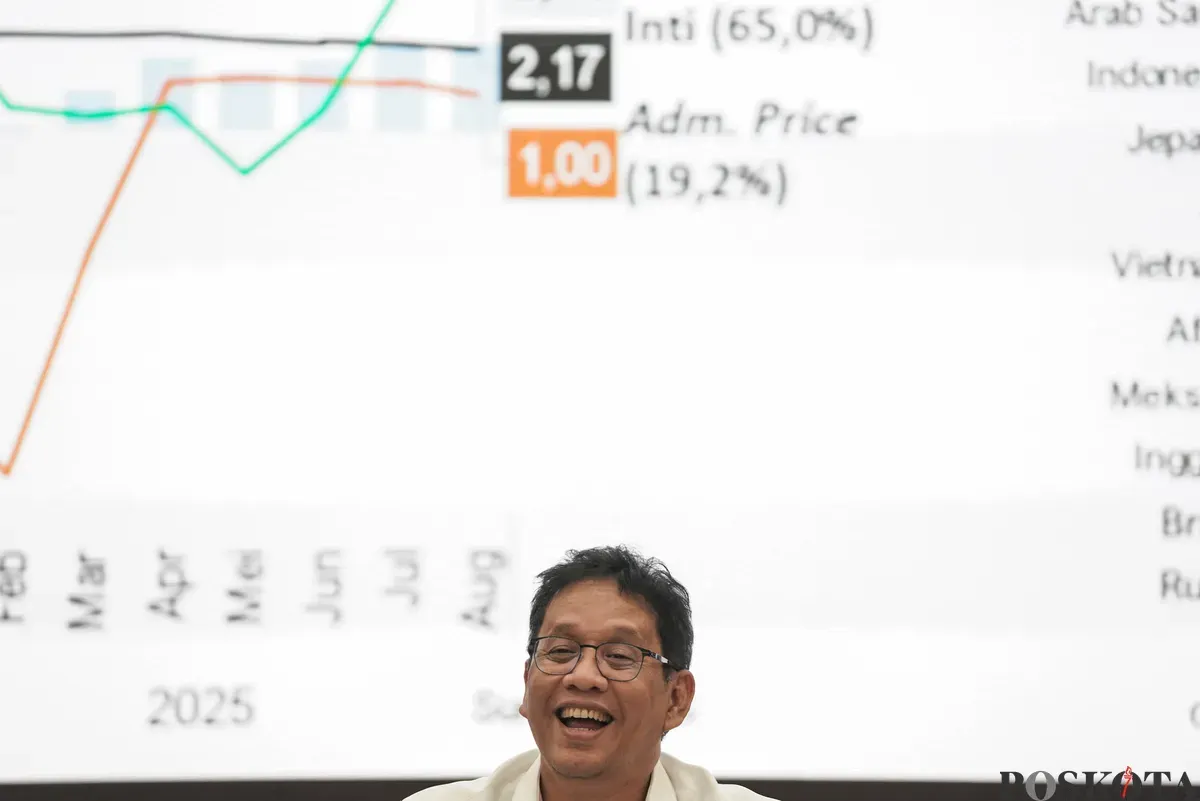Menteri Keuangan Purbaya Yudhi Sadewa  memberikan keterangan pers APBN KiTa di Jakarta, Senin, 22 September 2025. (Sumber: Poskota/Bilal Nugraha Ginanjar)